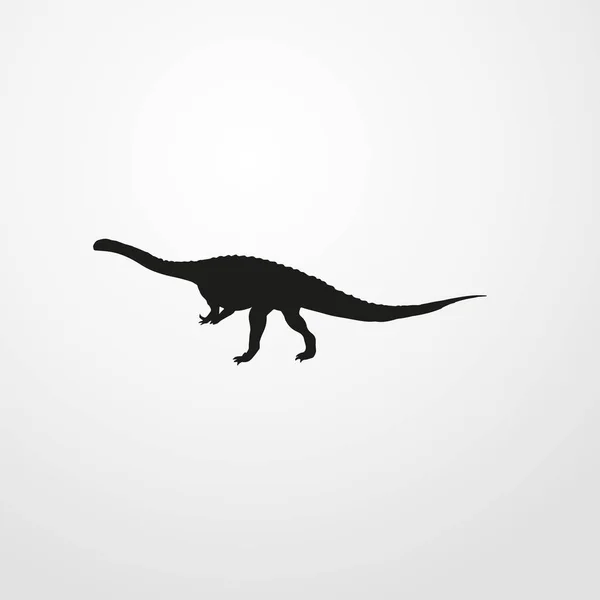 Dinosaurus ikon illustration isolerade vector tecken symbol — Stock vektor