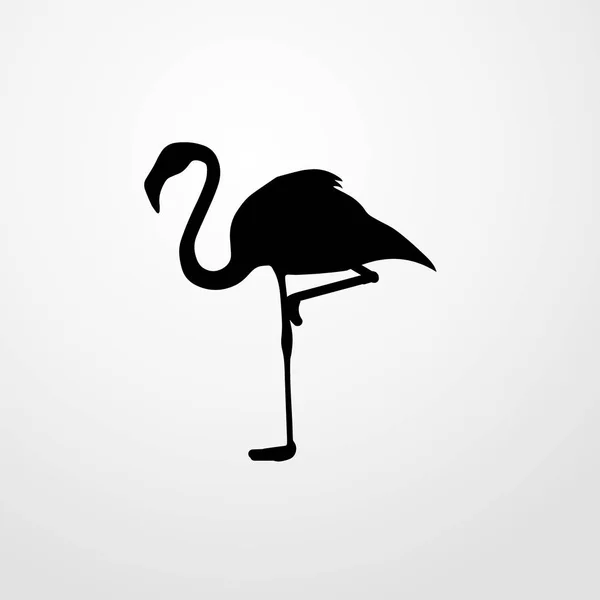 Flamingo ikona ilustracja na białym tle wektor symbol znak — Wektor stockowy