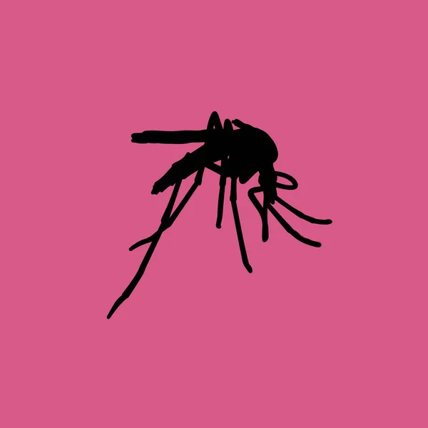 Ícone de mosquito ilustração símbolo de sinal de vetor isolado —  Vetores de Stock