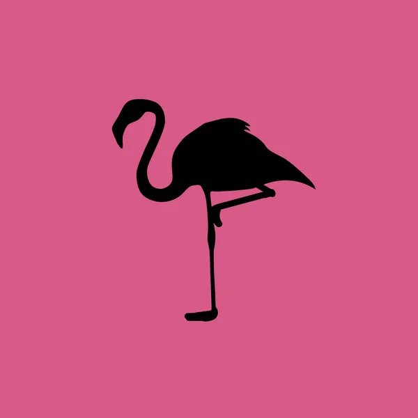 Flamant rose icône illustration isolé vecteur signe symbole — Image vectorielle