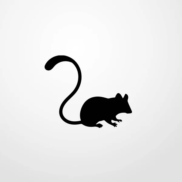 Σύμβολο σημάδι απομονωμένες διανυσματικά εικονογράφηση εικονίδιο ποντίκι — Διανυσματικό Αρχείο