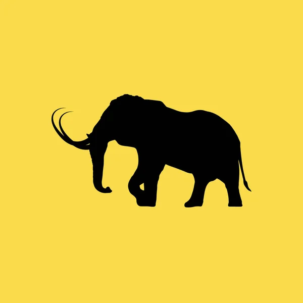 Icono de mammut ilustración símbolo de signo de vector aislado — Vector de stock