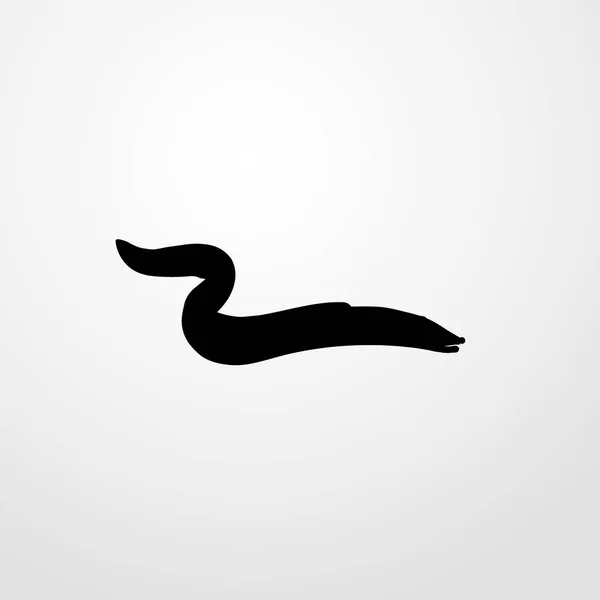 Symbol węża ikona ilustracja na białym tle wektor znak — Wektor stockowy
