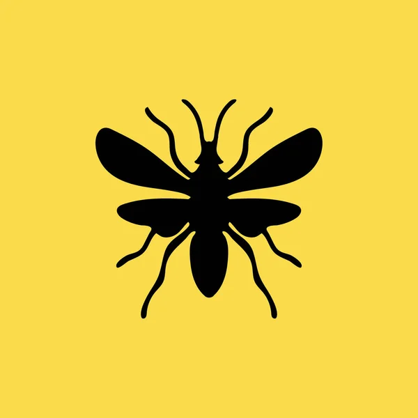 Flying ant ikon illustration isolerade vector tecken symbol — Stock vektor