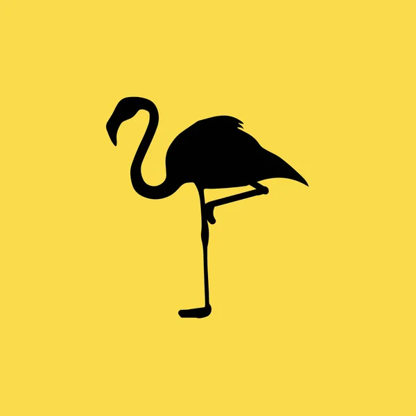 Flamingo pictogram illustratie geïsoleerde vector teken symbool — Stockvector