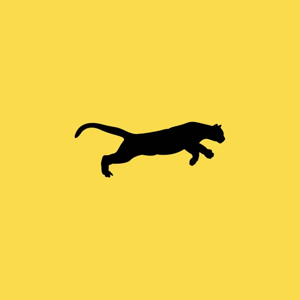 Puma icono ilustración símbolo de signo vectorial aislado — Vector de stock
