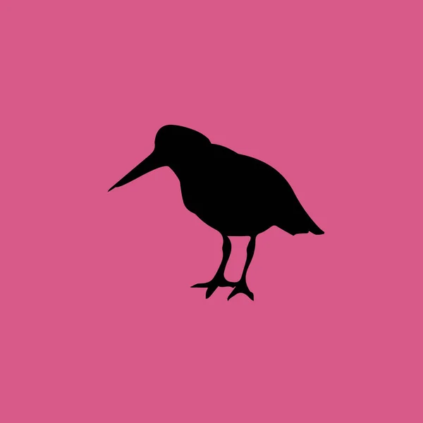 Icono de pájaro ilustración símbolo de signo de vector aislado — Vector de stock