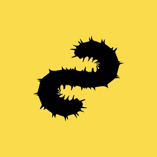 Icono de milpiés ilustración símbolo de signo vectorial aislado — Vector de stock