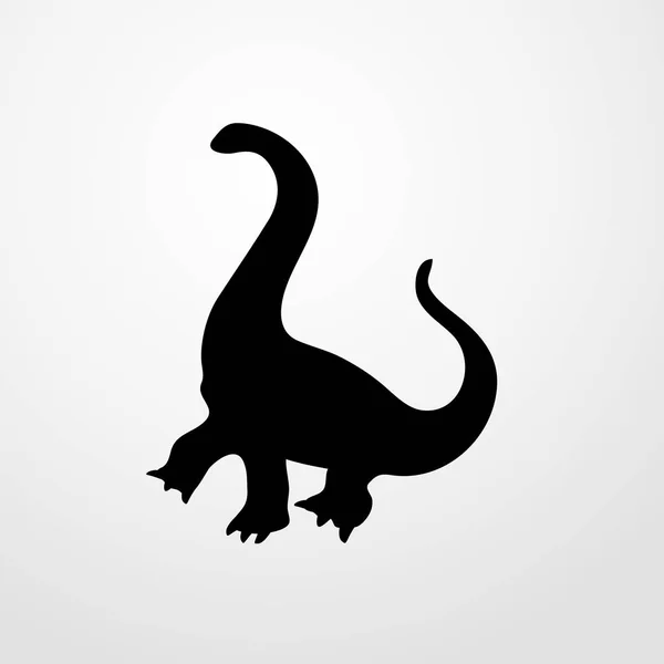 Dinosaurus ikon illusztráció vektor elszigetelt előjel — Stock Vector