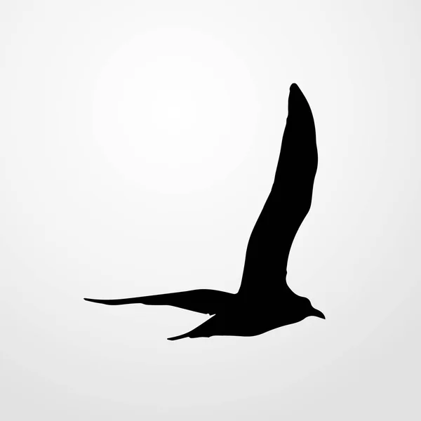 Möwe Vogel Symbol Illustration isoliert Vektor Zeichen Symbol — Stockvektor
