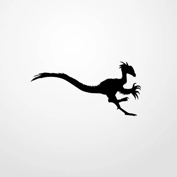 Illustration icône oiseau symbole de signe vectoriel isolé — Image vectorielle
