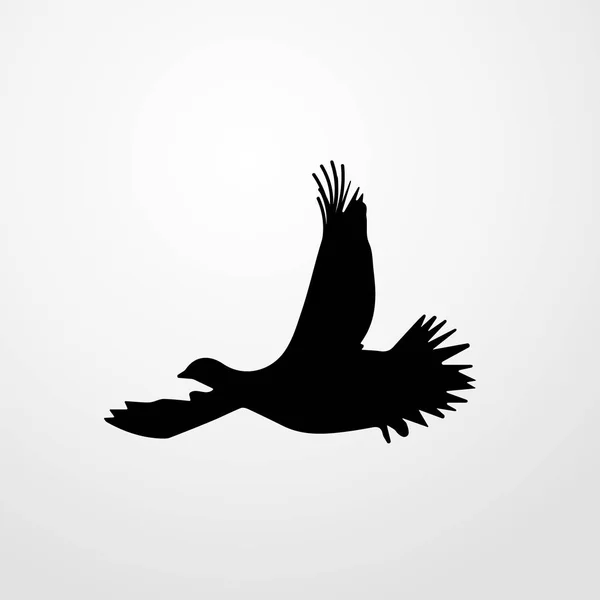 Illustration icône oiseau symbole de signe vectoriel isolé — Image vectorielle