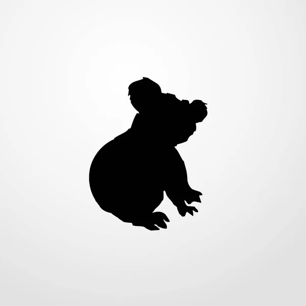 Koala icona illustrazione isolato segno vettoriale simbolo — Vettoriale Stock