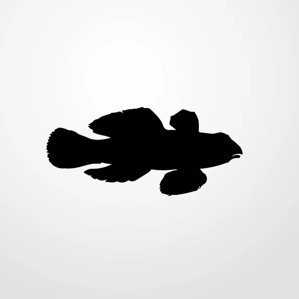 Icono de pescado icono ilustración símbolo de signo vectorial aislado — Vector de stock