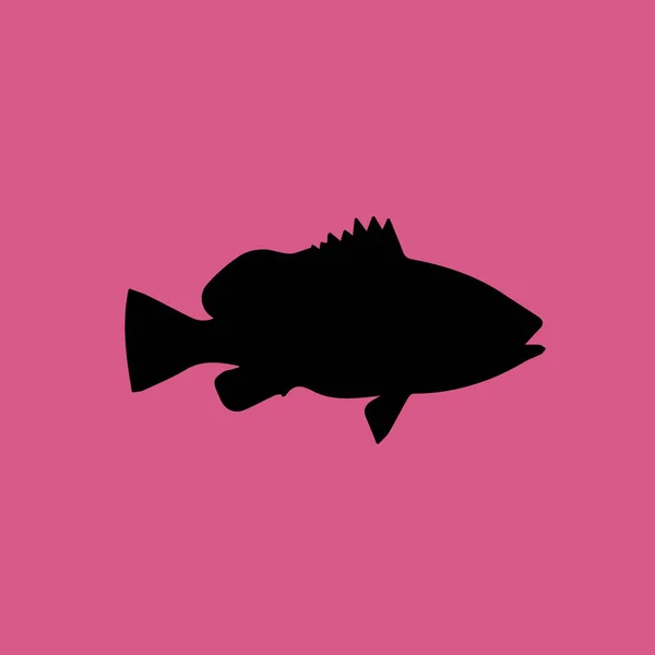 Icône poisson icône illustration isolé vecteur signe symbole — Image vectorielle
