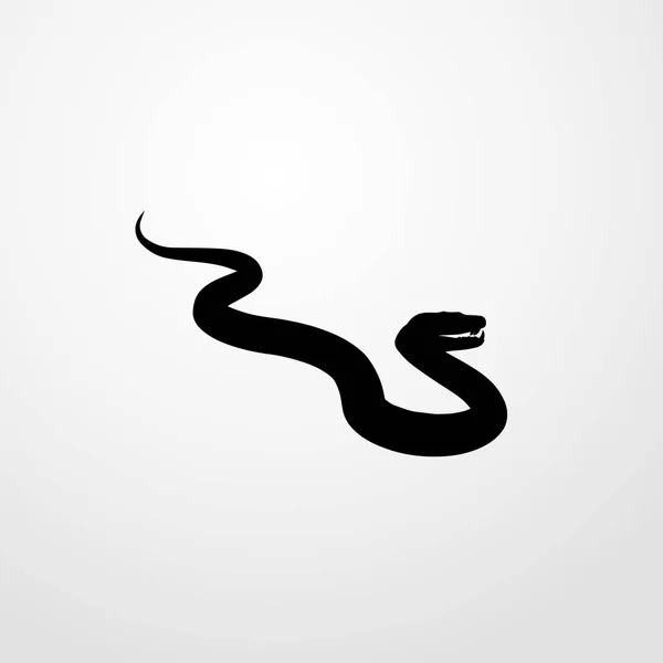 Icono de serpiente ilustración símbolo de signo vectorial aislado — Vector de stock