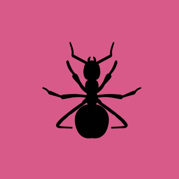 Ícone de formiga vermelha ilustração isolado símbolo sinal vetor —  Vetores de Stock