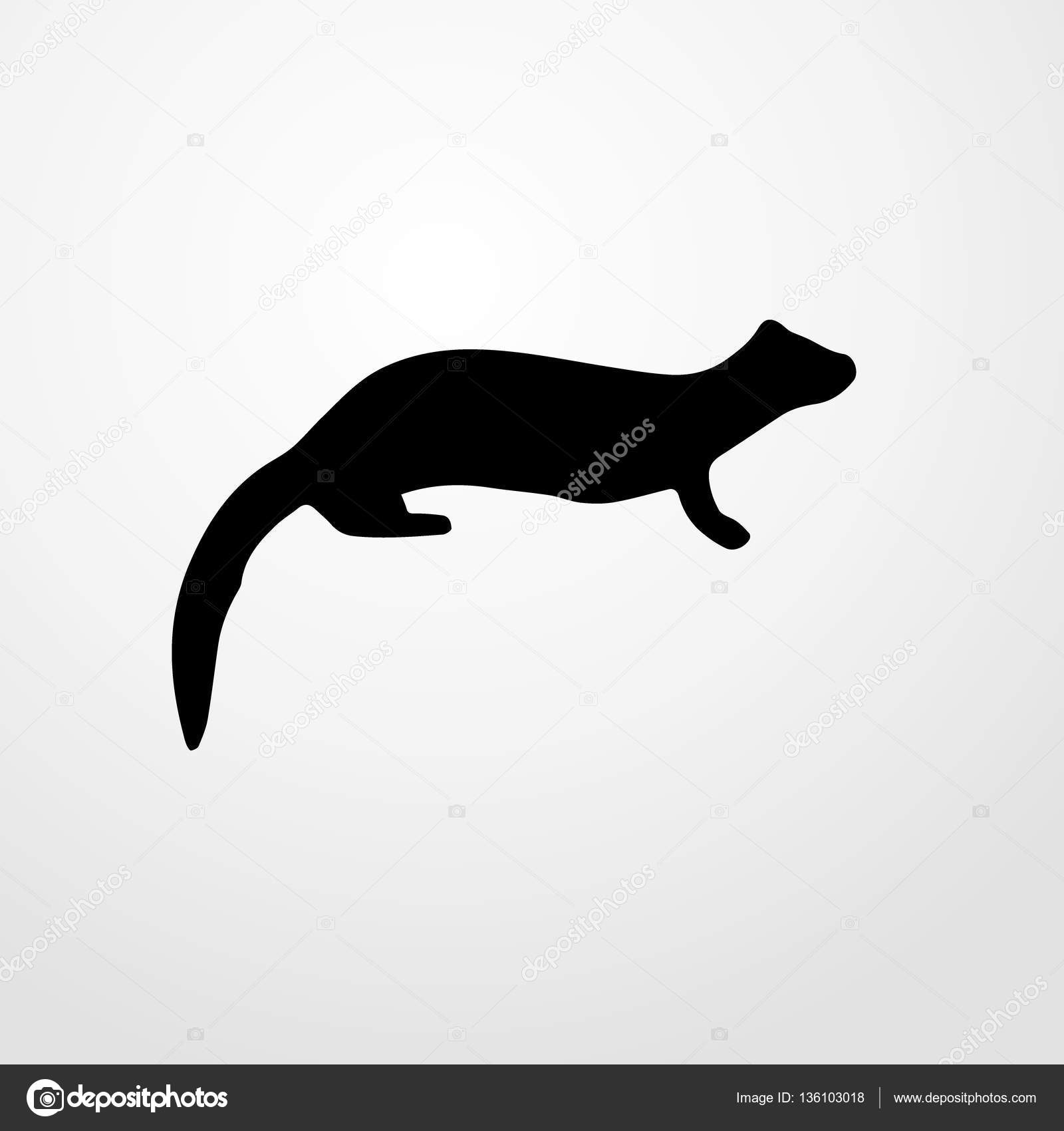 Ferret icon illustration isolated vector sign symbol — Stock Vector