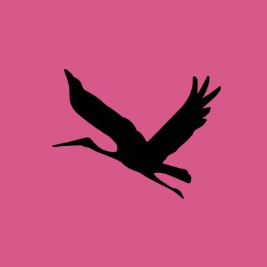 uçan kuş simgesi illüstrasyon izole vektör işareti simgesi