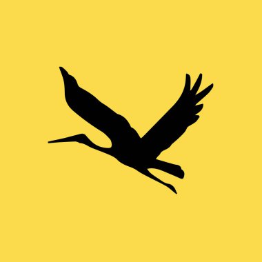 uçan kuş simgesi illüstrasyon izole vektör işareti simgesi
