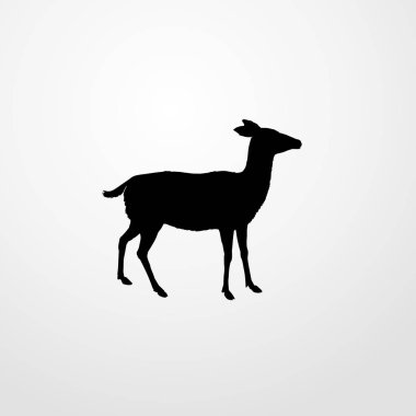 Geyik simgesi illüstrasyon izole vektör işareti simgesi