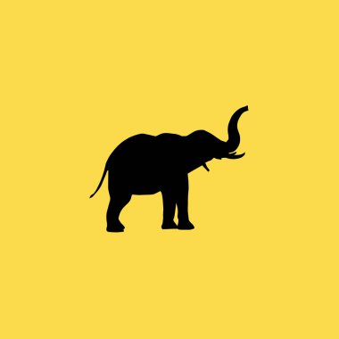 Fil simgesi illüstrasyon izole vektör işareti simgesi