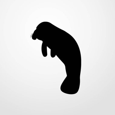 manetee simgesi illüstrasyon izole vektör işareti simgesi