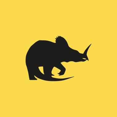 dinozor simgesi illüstrasyon izole vektör işareti simgesi