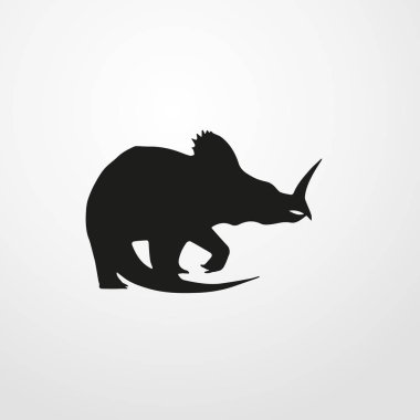 dinozor simgesi illüstrasyon izole vektör işareti simgesi