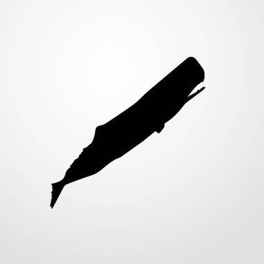 sperm balinası simgesi illüstrasyon izole vektör işareti simgesi