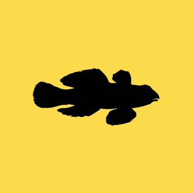 Balık simgesi simgesi illüstrasyon izole vektör işareti simgesi