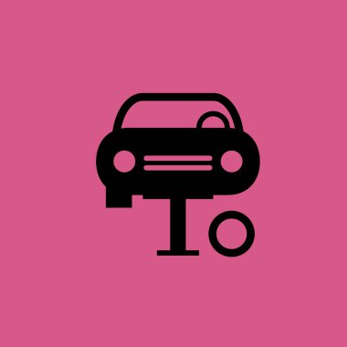 Araba Asansör simgesi illüstrasyon izole vektör işareti sembolü