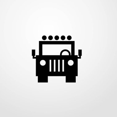 kamyon simgesi gösterimi izole vektör işareti