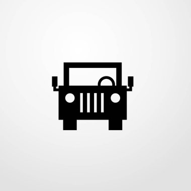 kamyon simgesi gösterimi izole vektör işareti