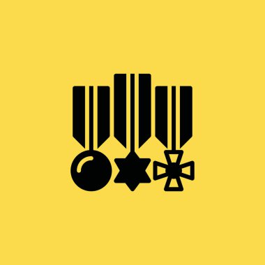 madalya simgesi illüstrasyon izole vektör işareti simgesi