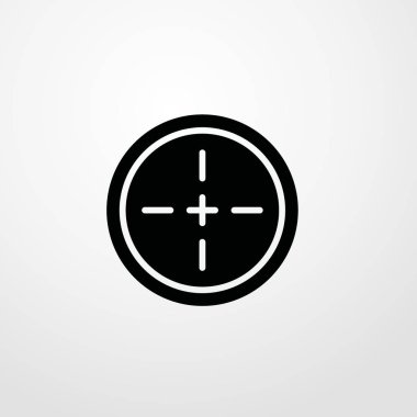 Hedef simgesi illüstrasyon izole vektör işareti simgesi