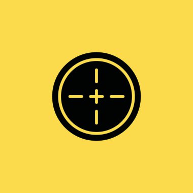 Hedef simgesi illüstrasyon izole vektör işareti simgesi