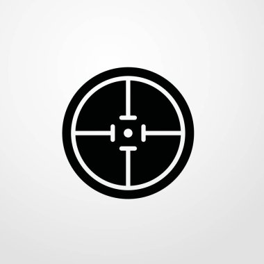 Hedef simgesi illüstrasyon izole vektör işareti simgesi