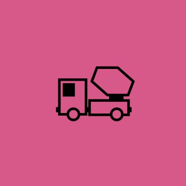 Mikser araba simgesi illüstrasyon izole vektör işareti simgesi