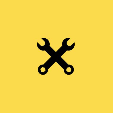 somun anahtarları simgesi illüstrasyon izole vektör işareti simgesi