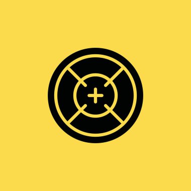 Hedef simgesi illüstrasyon izole vektör işareti simgesi