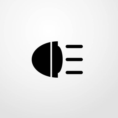 uzak ışık simgesi illüstrasyon izole vektör işareti simgesi