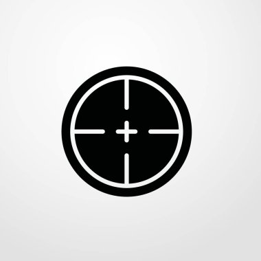 Hedef simgesi illüstrasyon izole vektör işareti simgesi