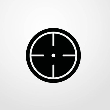 Hedef simgesi illüstrasyon izole vektör işareti simgesi