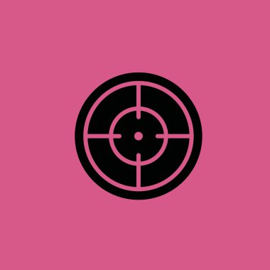 Hedef simgesi illüstrasyon izole vektör işareti simgesi