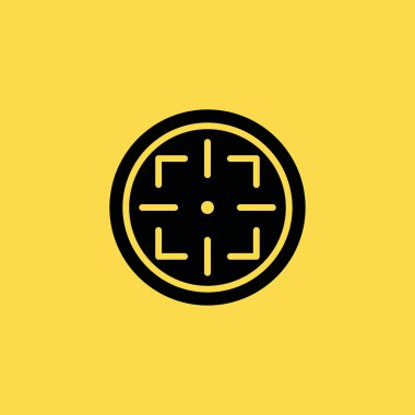 Hedef simgesi illüstrasyon izole vektör işareti simgesi