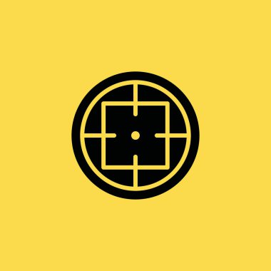 Hedef simgesi illüstrasyon izole vektör işareti simgesi