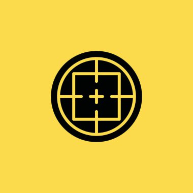 Hedef simgesi illüstrasyon izole vektör işareti simgesi