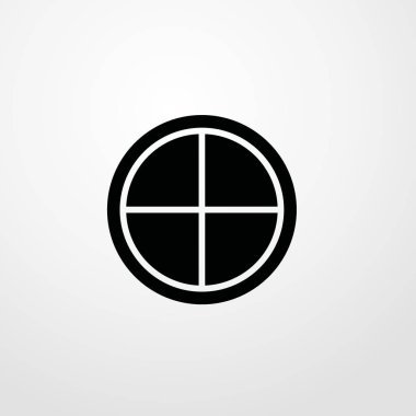 Hedef simgesi illüstrasyon izole vektör işareti simgesi