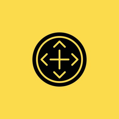 Hedef simgesi illüstrasyon izole vektör işareti simgesi